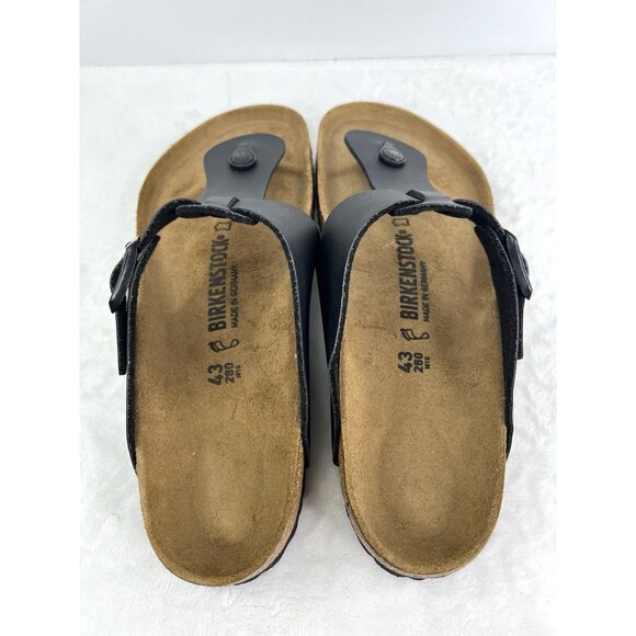Birkenstock Medina Sandals Black Birkoflor T Strap Mens Size 10 Reg / 43 / W12 main image 7
